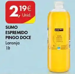 Pingo Doce Sumo espremido pingo doce promoção