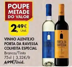 Pingo Doce Vinho alentejo porta da ravessa colheita especial promoção