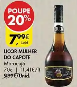 Pingo Doce Licor mulher do capote maracujá promoção