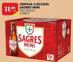 Pingo Doce Cerveja c/álcool sagres mini promoção