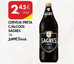 Pingo Doce Cerveja preta c/álcool sagres promoção