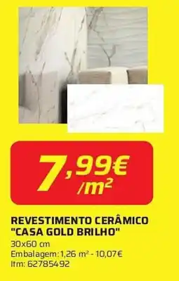 Bricomarché Revestimento cerâmico "casa gold brilho" promoção
