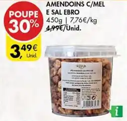 Pingo Doce Amendoins c/mel e sal ebro promoção
