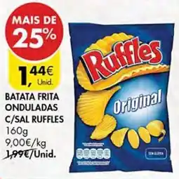 Pingo Doce Batata frita onduladas c/sal ruffles promoção