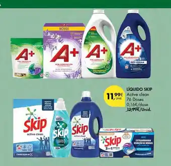Pingo Doce Líquido skip active clean promoção