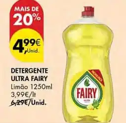 Pingo Doce Detergente ultra fairy limão promoção