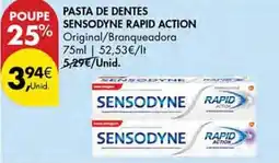 Pingo Doce Pasta de dentes sensodyne rapid action promoção