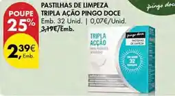 Pingo Doce Pastilhas de limpeza tripla ação pingo doce promoção