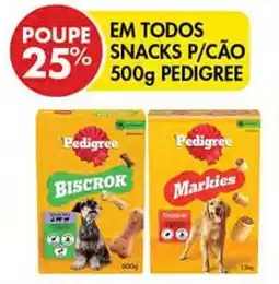 Pingo Doce Em todos snacks p/cão pedigree promoção