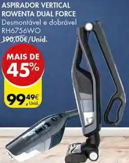 Pingo Doce Aspirador vertical rowenta dual force promoção