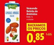 Lidl Vemondo Bebida de Amêndoa promoção