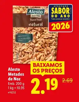 Lidl Alesto Metades de Noz promoção