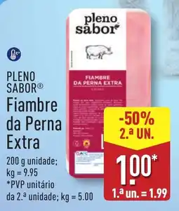 ALDI PLENO SABOR Fiambre da Perna Extra promoção