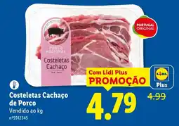 Lidl Costeletas Cachaço de Porco promoção