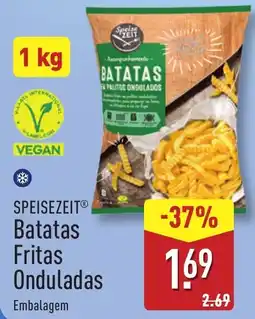 ALDI SPEISEZEIT Batatas Fritas Onduladas promoção
