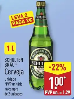 ALDI SCHULTEN BRAU Cerveja promoção