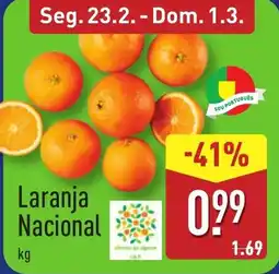ALDI Laranja Nacional promoção