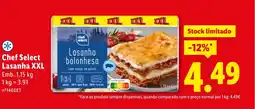 Lidl Chef Select Lasanha XXL promoção