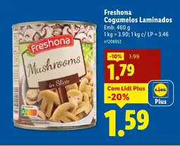 Lidl Freshona Cogumelos Laminados promoção