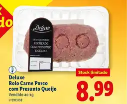 Lidl Deluxe Rolo Carne Porco com Presunto Queijo promoção