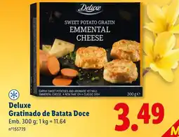 Lidl Deluxe Gratinado de Batata Doce promoção