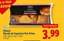 Lidl Deluxe Rissóis de Sapateira Pré-Fritos promoção