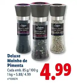 Lidl Deluxe Moinho de Pimenta promoção