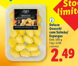 Lidl Deluxe Gnocchi com Salmão/ Espargos promoção