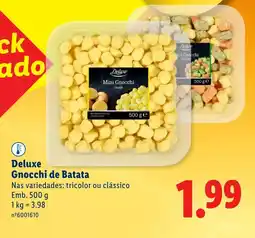 Lidl Deluxe Gnocchi de Batata promoção