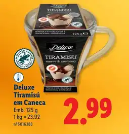 Lidl Deluxe Tiramisú em Caneca promoção