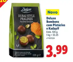 Lidl Deluxe Bombons com Pistácios e Kadayif promoção
