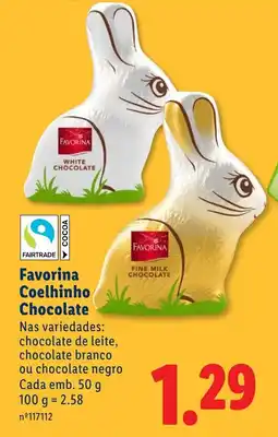 Lidl Favorina Coelhinho Chocolate promoção