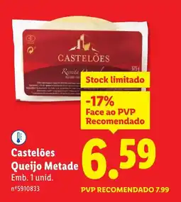 Lidl Castelões Queijo Metade promoção