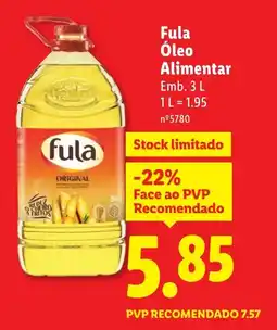 Lidl Fula Óleo Alimentar promoção