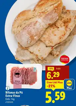 Lidl Bifanas da Pá Extra-Finas promoção