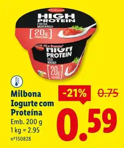 Lidl Milbona Iogurte com Proteína promoção