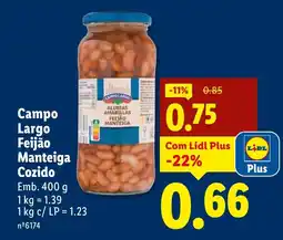 Lidl Campo Largo Feijão Manteiga Cozido promoção