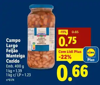 Lidl Campo Largo Feijão Manteiga Cozido promoção