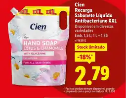 Lidl Cien Recarga Sabonete Líquido Antibacteriano XXL promoção