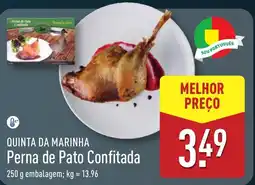 ALDI QUINTA DA MARINHA Perna de Pato Confitada promoção