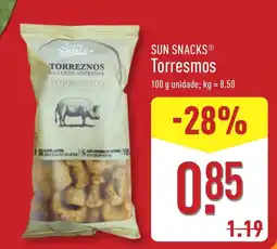 ALDI SUN SNACKS Torresmos promoção