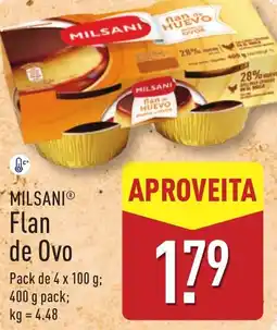 ALDI MILSANI Flan de Ovo promoção