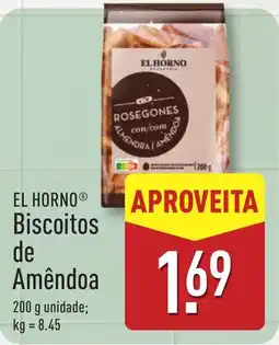 ALDI EL HORNO Biscoitos de Amêndoa promoção