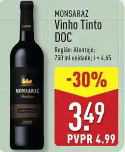 ALDI MONSARAZ Vinho Tinto DOC promoção