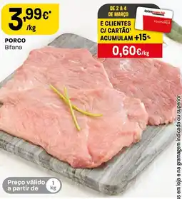 Intermarché Porco bifana promoção
