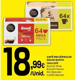 Intermarché Café em cápsulas dolce gusto nescafé promoção