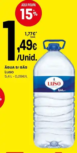 Intermarché Água s/ gás luso promoção