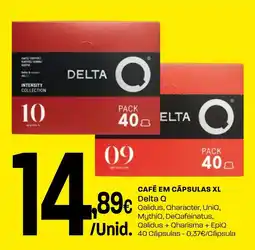 Intermarché Café em cápsulas XL Delta Q promoção