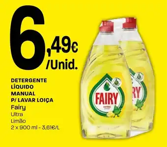 Detergente líquido manual p/ lavar loiça fairy