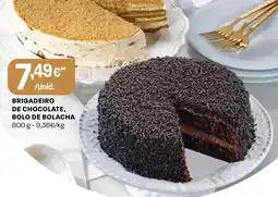Intermarché Brigadeiro de chocolate, bolo de bolacha promoção